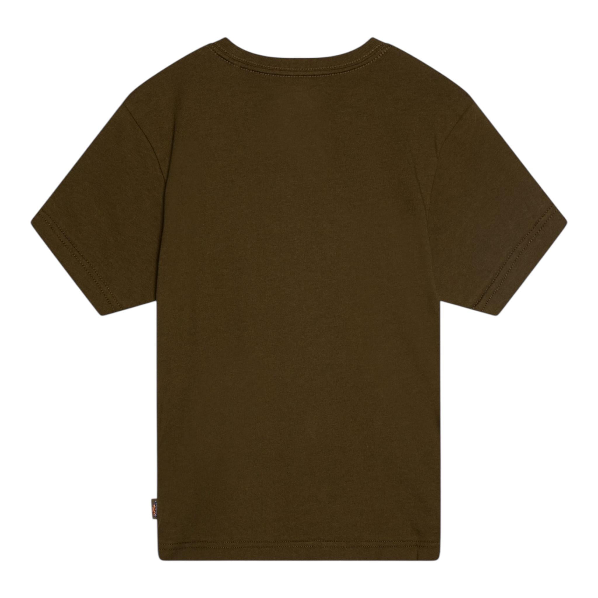 Dickies T-Shirt Girocollo Tinta Unita con Logo per Bambino DK0KSR64DK01 VERDE DICKIES 