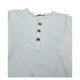 Zhoe & Tobiah Shirt Tinta Unita con Bottoni per Bambino BSE11MJ PANNA ZHOE & TOBIAH 
