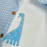 Valentina Bebes Completo 3 Pezzi T-Shirt-Camicia-Bermuda per Neonato LOVE20 AZZURRO VALENTINA BEBES 