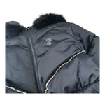 Juicy Couture Giubbino Tinta Unita con Cappuccio E Zip per Bambina JBX6633 NERO JUICY COUTURE 