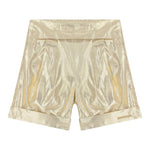 Karl Lagerfeld Short Tinta Unita con Zip per Bambina Z30522 ORO KARL LAGERFELD 