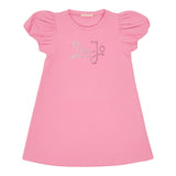 Liu Jo Abito Tinta Unita con Brillantini per Neonata KA5037NXXX ROSA LIU JO 