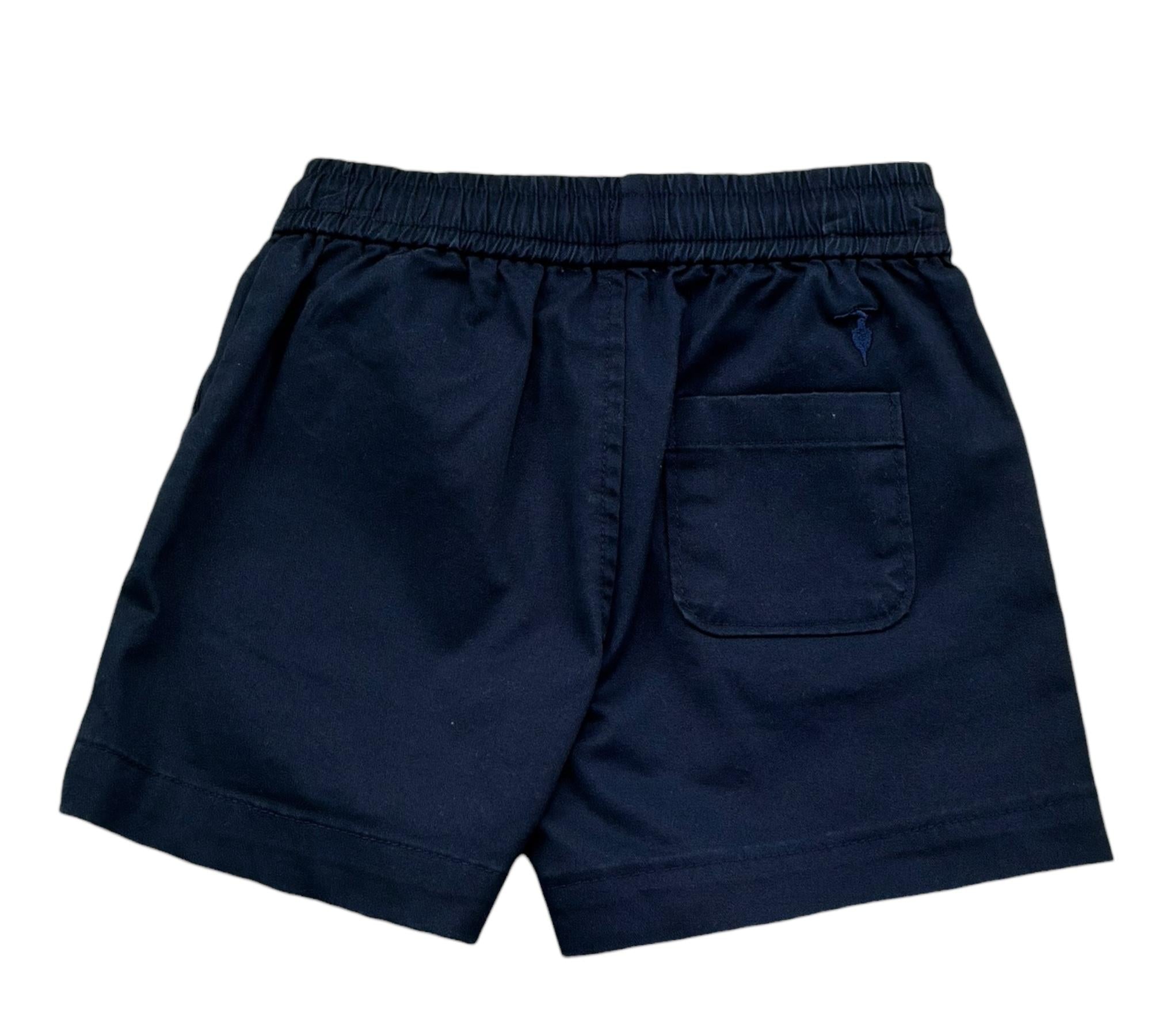 Trussardi Bermuda Tinta Unita con Elastico In Vita per Neonato TIP26146BE BLU TRUSSARDI 