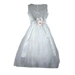 Magnifica Lulu Abito Cerimonia Giromanica Tinta Unita per Bambina ADELE BIANCO MAGNIFICA LULU 