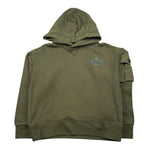 Dsquared2 Felpa Chiusa con Cappuccio Tinta Unita per Bambino DQ2735 VERDE DSQUARED2 