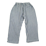 Petit Indi Pantalone Tinta Unita con Fantasia A Righe per Bambino SS25BK8238X AZZURRO PETIT INDI 