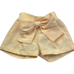 Le Bebe' Short Tinta Unita con Fiocco per Neonata LBG6403 GIALLO LE BEBE' 