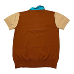 Manuel Ritz Polo Mezza Manica Tinta Unita con Colletto In Contrasto per Bambino MR2987J MARRONE MANUEL RITZ 