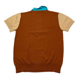 Manuel Ritz Polo Mezza Manica Tinta Unita con Colletto In Contrasto per Bambino MR2987J MARRONE MANUEL RITZ 