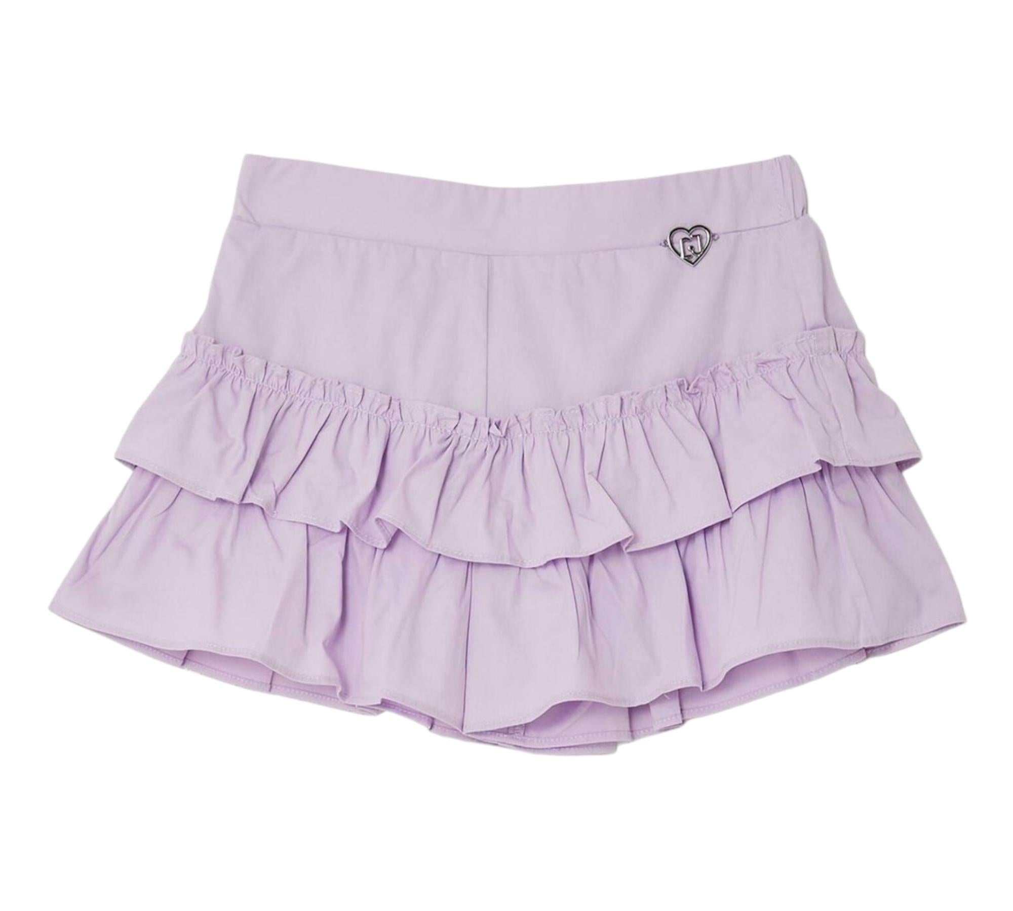 Liu Jo Short Tinta Unita Modello Gonna per Bambina KA5125XX LILLA LIU JO 