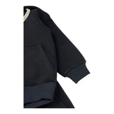 F-MAN completo felpa con zip e cappuccio tinta unita-pantalone Nero per Bambino L112 NERO F-MAN 