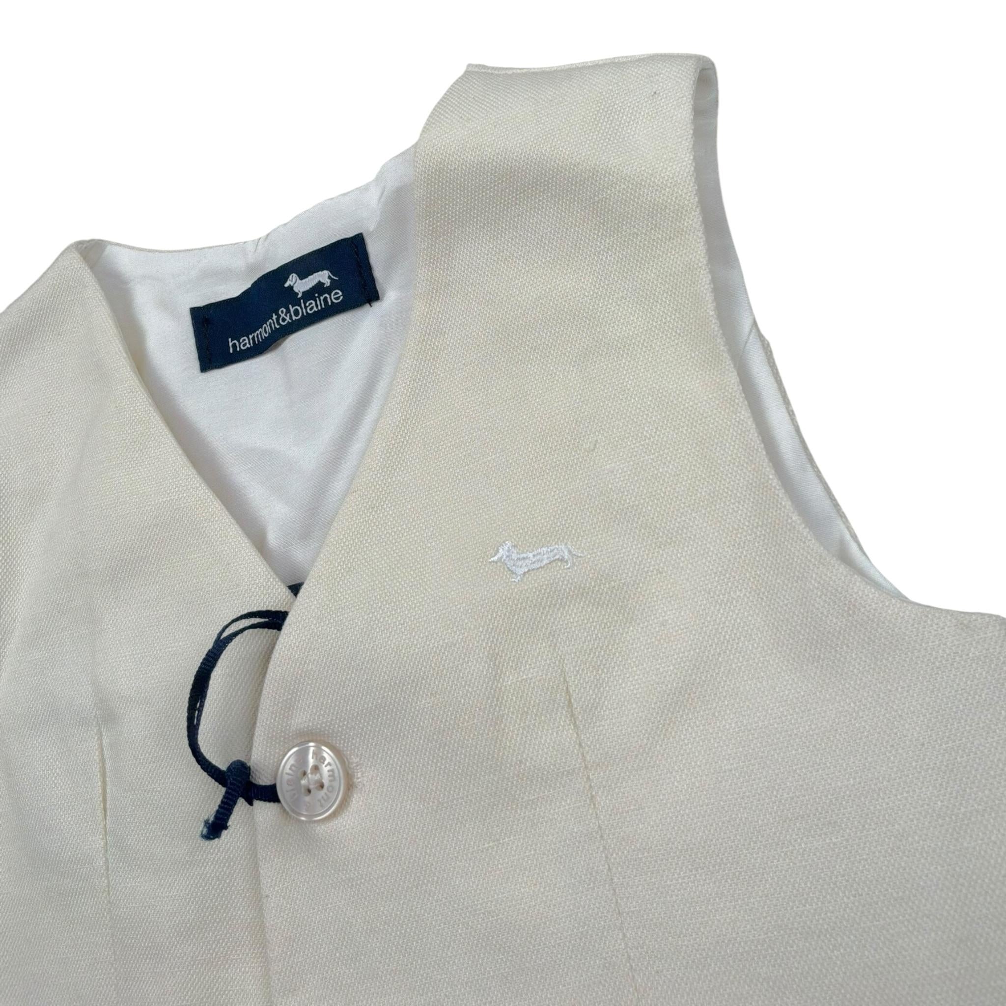 Harmont & Blaine Gilet Tinta Unita con Logo per Neonato TJK004 BEIGE HARMONT & BLAINE 