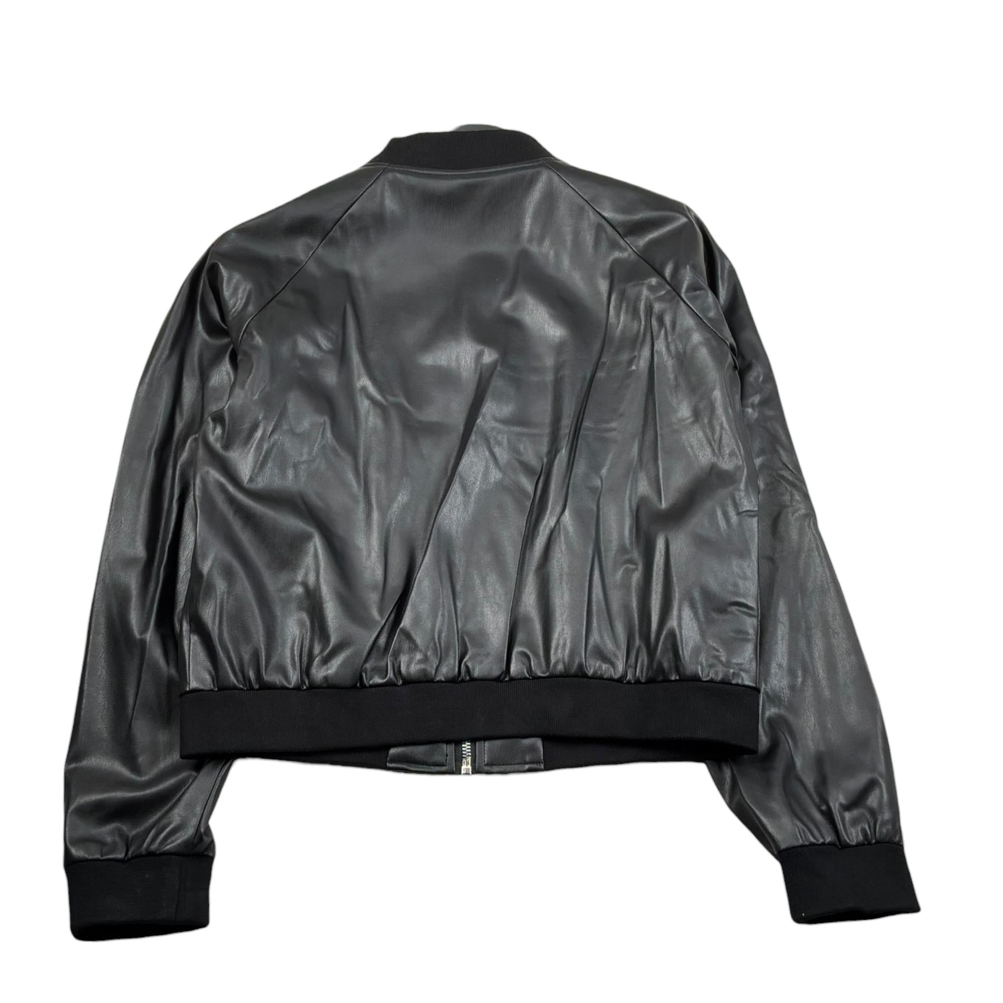 Liu Jo Giubbino In Ecopelle Tinta Unita con Zip per Bambina GA5208 NERO LIU JO 