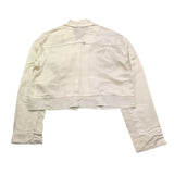 Please Camicia Tinta Unita con Profili In Contrasto per Bambina JB05300G73 PANNA PLEASE 