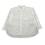 Dondup Camicia Manica Lunga Tinta Unita con Ricamo Logo per Bambina DFCA037XX BIANCO DONDUP 