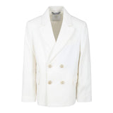 ELEVENTY giacca tinta unita doppio petto Panna per Bambino EV2Q44 PANNA ELEVENTY 