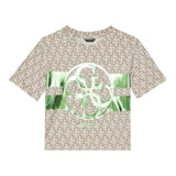 Guess T-Shirt Tinta Unita con Stampa per Bambina J5RI04K4YW4 BEIGE GUESS 