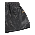 LIU JO short tinta unita in ecopelle Nero per Bambina KF4012E0392J NERO LIU JO 