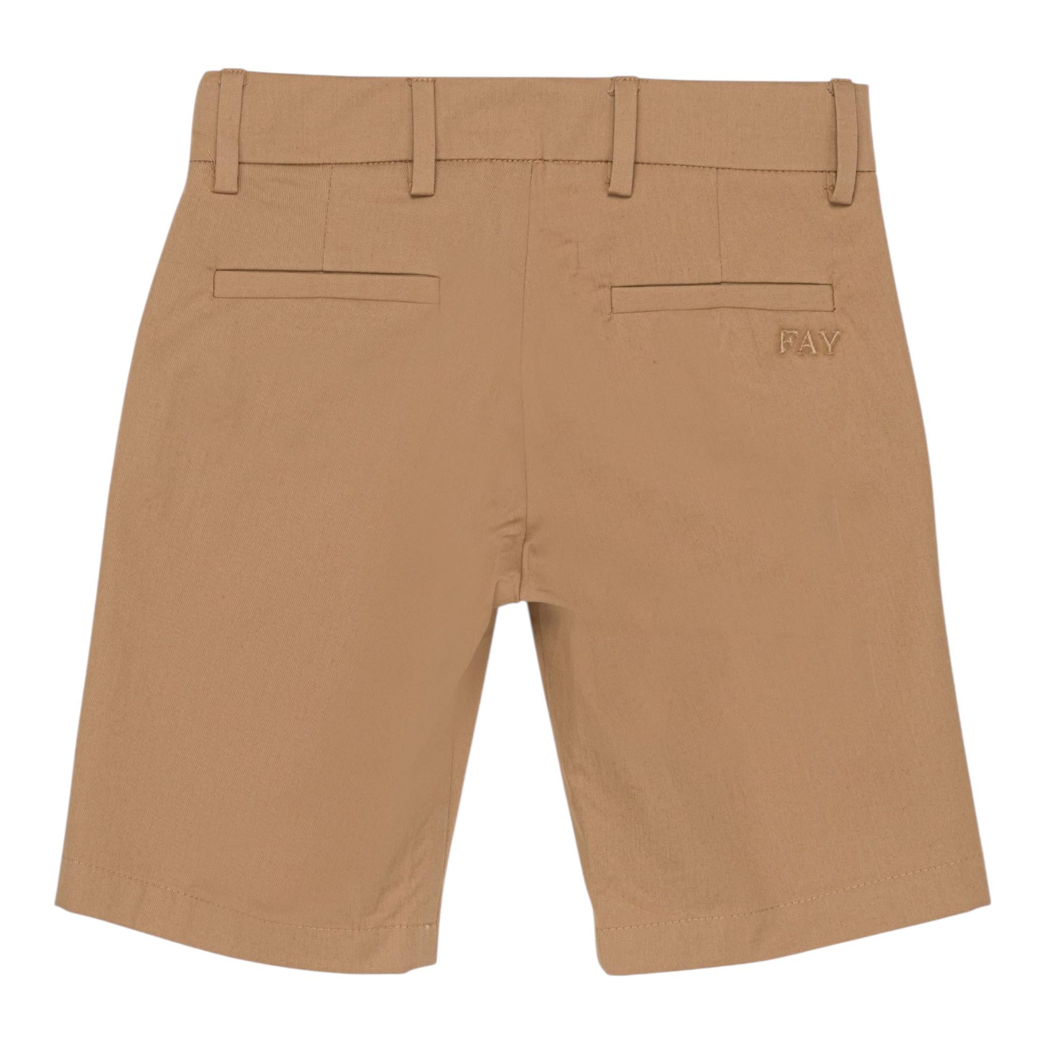 Fay Bermuda Tinta Unita con Girovita Regolabile per Bambino FS6P39XX BEIGE FAY 