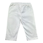 Minibanda Pantalone Tinta Unita con Elastico In Vita per Neonato 3B616 BIANCO MINIBANDA 
