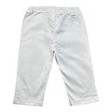 Minibanda Pantalone Tinta Unita con Elastico In Vita per Neonato 3B616 BIANCO MINIBANDA 