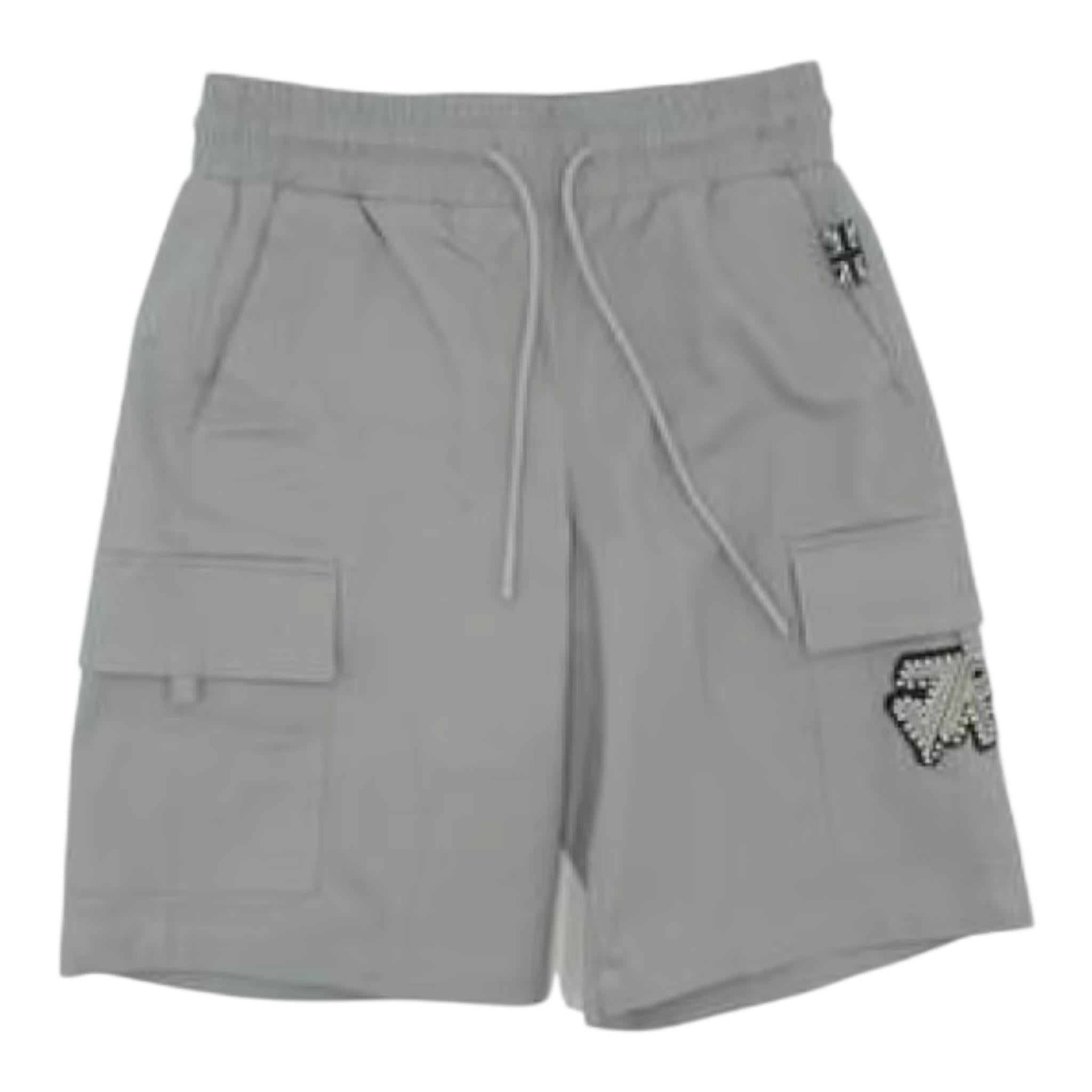 John Richmond Bermuda Tinta Unita con Elastico In Vita per Bambino RBP25144BEX GRIGIO JOHN RICHMOND 