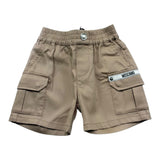 Moschino Short Tinta Unita con Elastico In Vita per Neonata MUQ01Q BISCOTTO MOSCHINO 