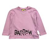 BARROW KIDS shirt girocollo tinta unia con stampa Rosa per Neonata F3BKUNTH132 ROSA BARROW KIDS 