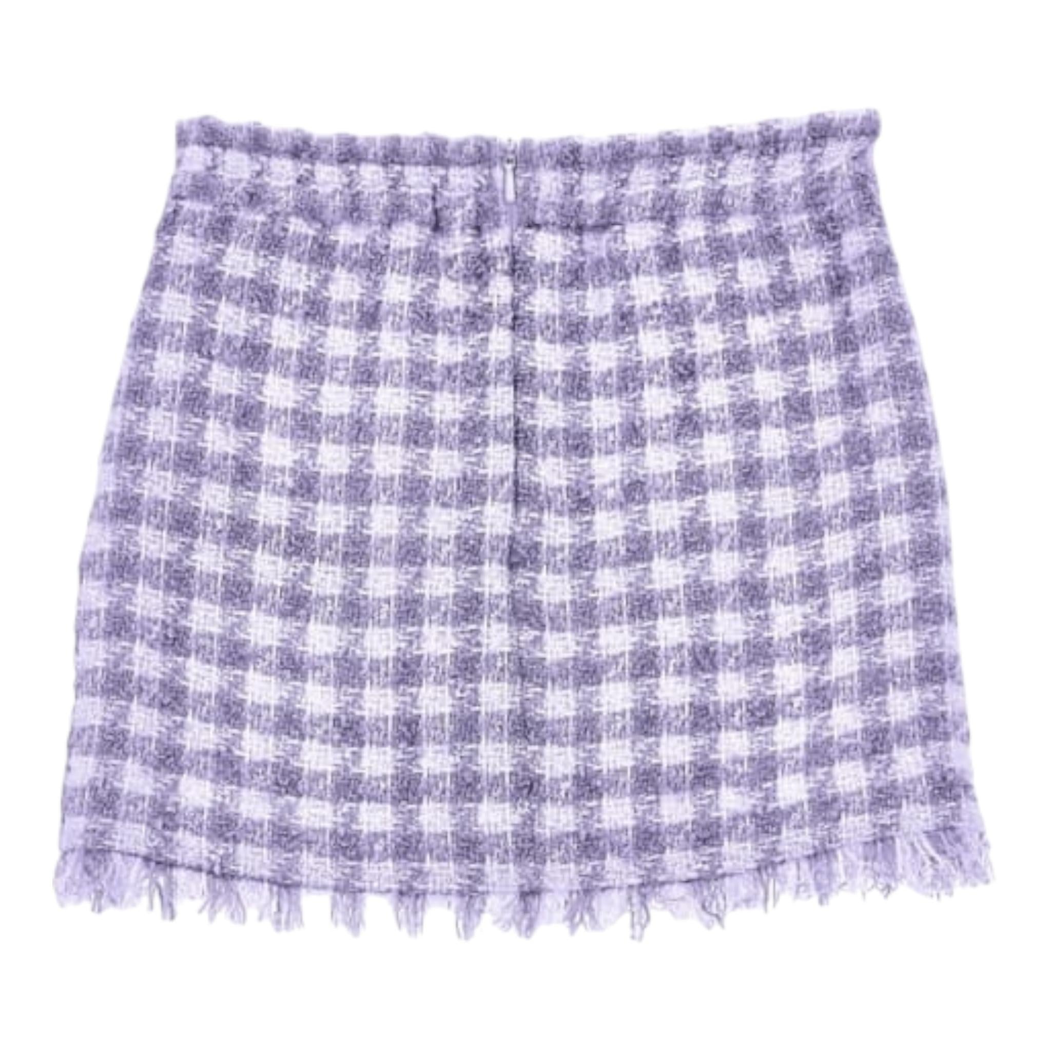 Monnalisa Gonna Tinta Unita con Microfantasia per Neonata 11C706N LILLA MONNALISA 