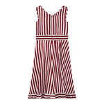 Monnalisa Abito Bicolore con Fantasia A Righe per Bambina 417909 BIANCO/ROSSO MONNALISA 