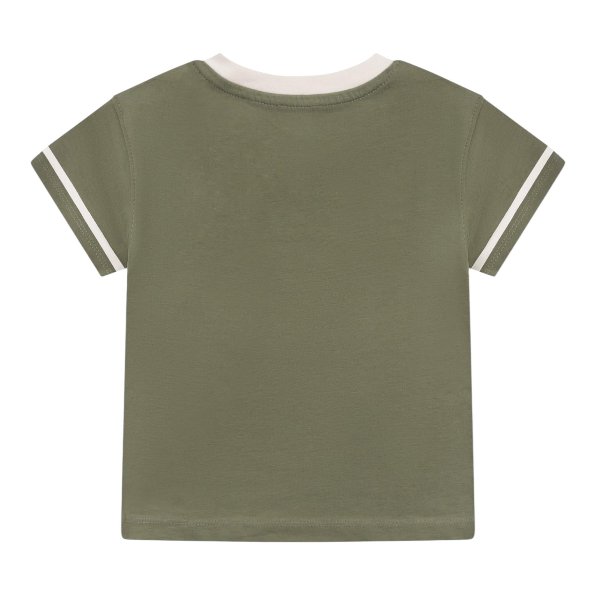 Trussardi Polo Mezza Manica Tinta Unita con Stampa per Neonato TIP25033TS VERDE TRUSSARDI 