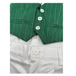Never Too Completo 4 Pezzi Camicia-Bermuda-Gilet-Papillion Verde per Neonato GM2237NX VERDE NEVER TOO 