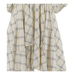 Elisabetta Franchi Abito Mezza Manica Tinta Unita Logato per Bambina EFAB598 PANNA ELISABETTA FRANCHI 