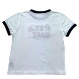 Saint Barth T-Shirt Girocollo Tinta Unita con Logo per Bambina SBSUMMER BIANCO SAINT BARTH 