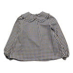 LITTLE BEAR camicia tinta unita con fantasia a quadrettini Bianco per Bambina 72225 BIANCO LITTLE BEAR 