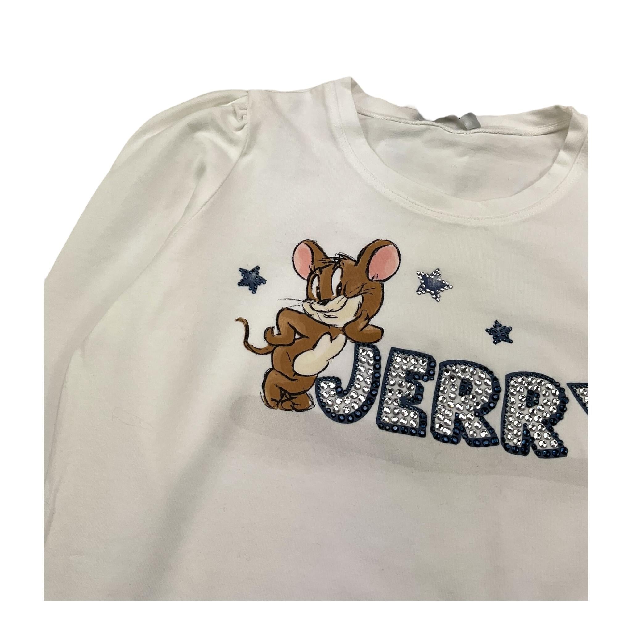 MONNALISA shirt girocollo tinta unita cn stampa in contrasto Bianco per Bambina 194628PX BIANCO MONNALISA 