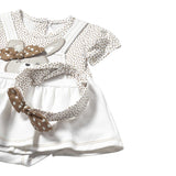 Mayoral Pagliaccetto Mezza Manica con Fascia Capelli per Neonata 1658X BIANCO MAYORAL 