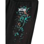 Moschino Bermuda tinta unita con Elastico In Vita Nero per Bambino HUQ01U NERO MOSCHINO 