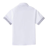 Sarabanda Camicia Tinta Unita con Cravatta per Bambino 0B132 BIANCO SARABANDA 
