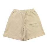 Dou Dou Bermuda Tinta Unita con Logo per Bambina DW6R39 PANNA DOU DOU 