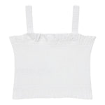 Guess Top Tinta Unita con Logo per Bambina J5GH01WG5S2X BIANCO GUESS 