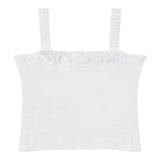 Guess Top Tinta Unita con Logo per Bambina J5GH01WG5S2X BIANCO GUESS 