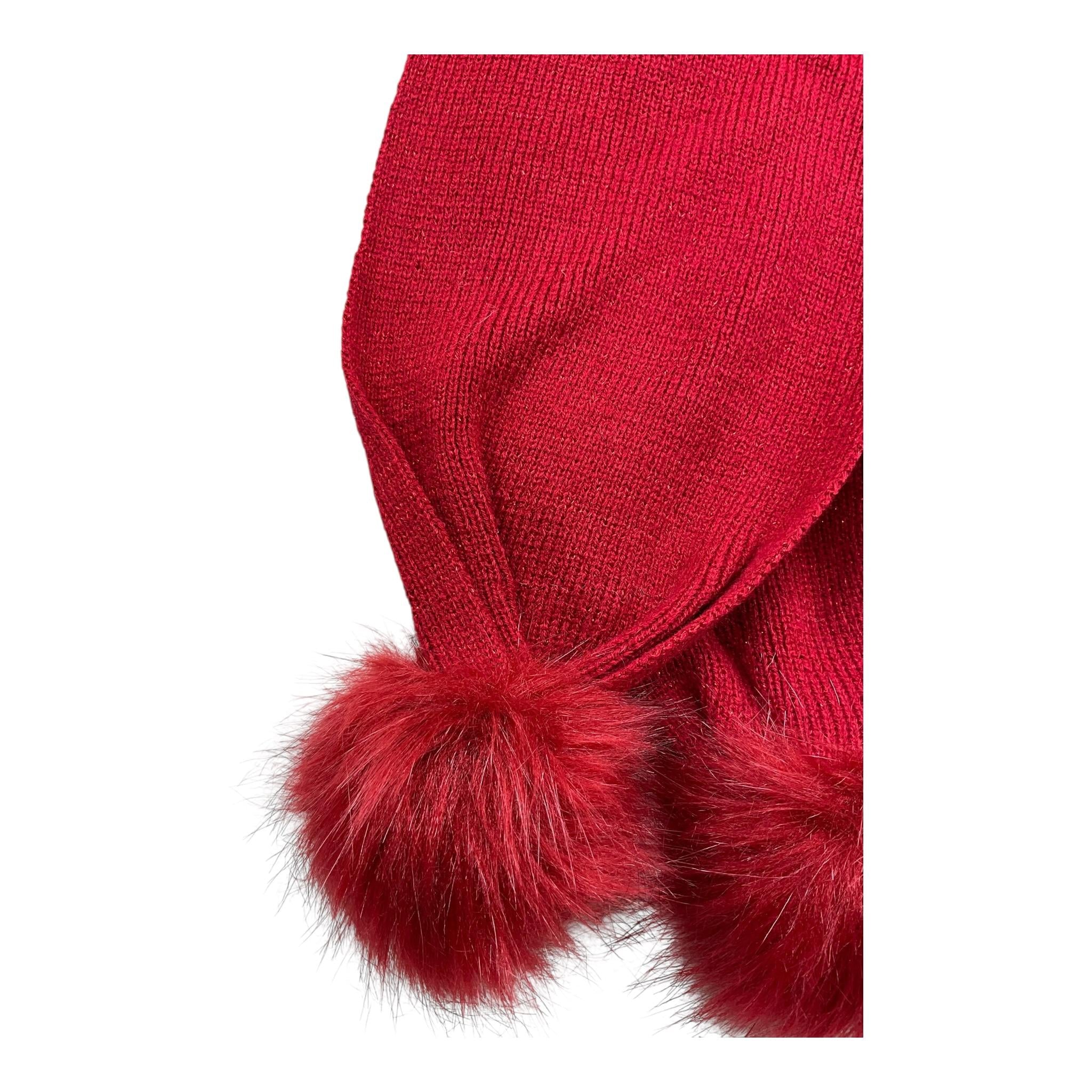 LIU JO sciarpa tinta unita con pon pon Rosso per Bambina K69032 ROSSO LIU JO 