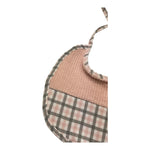 BABY VIP bavetta tinta unita fantasia quadri Rosa per Neonata T1098 ROSA BABY VIP 