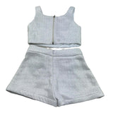 Fun & Fun Completo 2 Pezzi Top-Short per Neonata FNCBTP01031N GRIGIO FUN & FUN 
