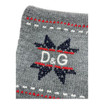 DOLCE & GABBANA sciarpa tinta unita con ricami Grigio per Neonato LB5069 GRIGIO DOLCE & GABBANA 