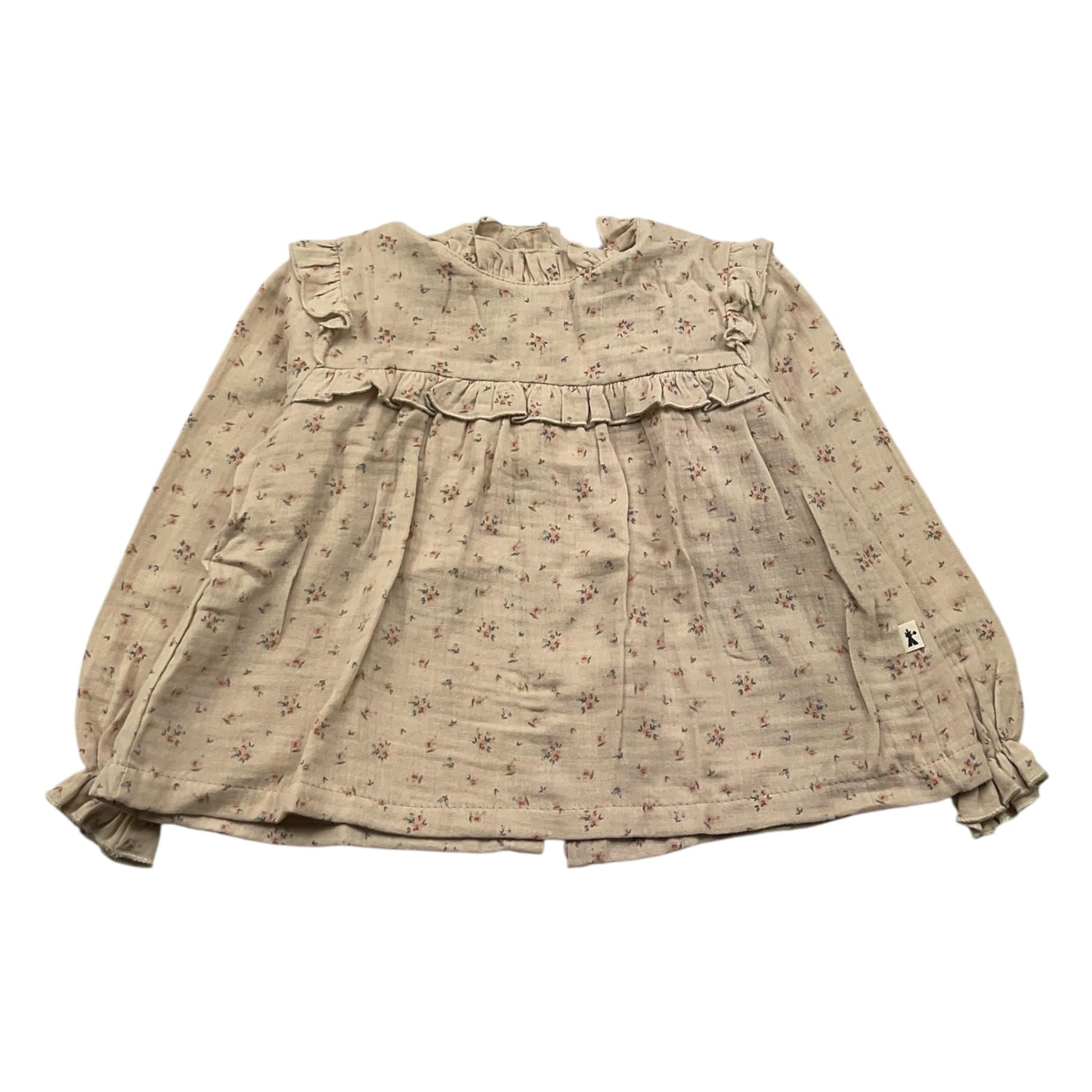 PETIT INDI camicia manica lunga fantasia floreale Rosa per Neonata AW24BK4648N ROSA PETIT INDI 