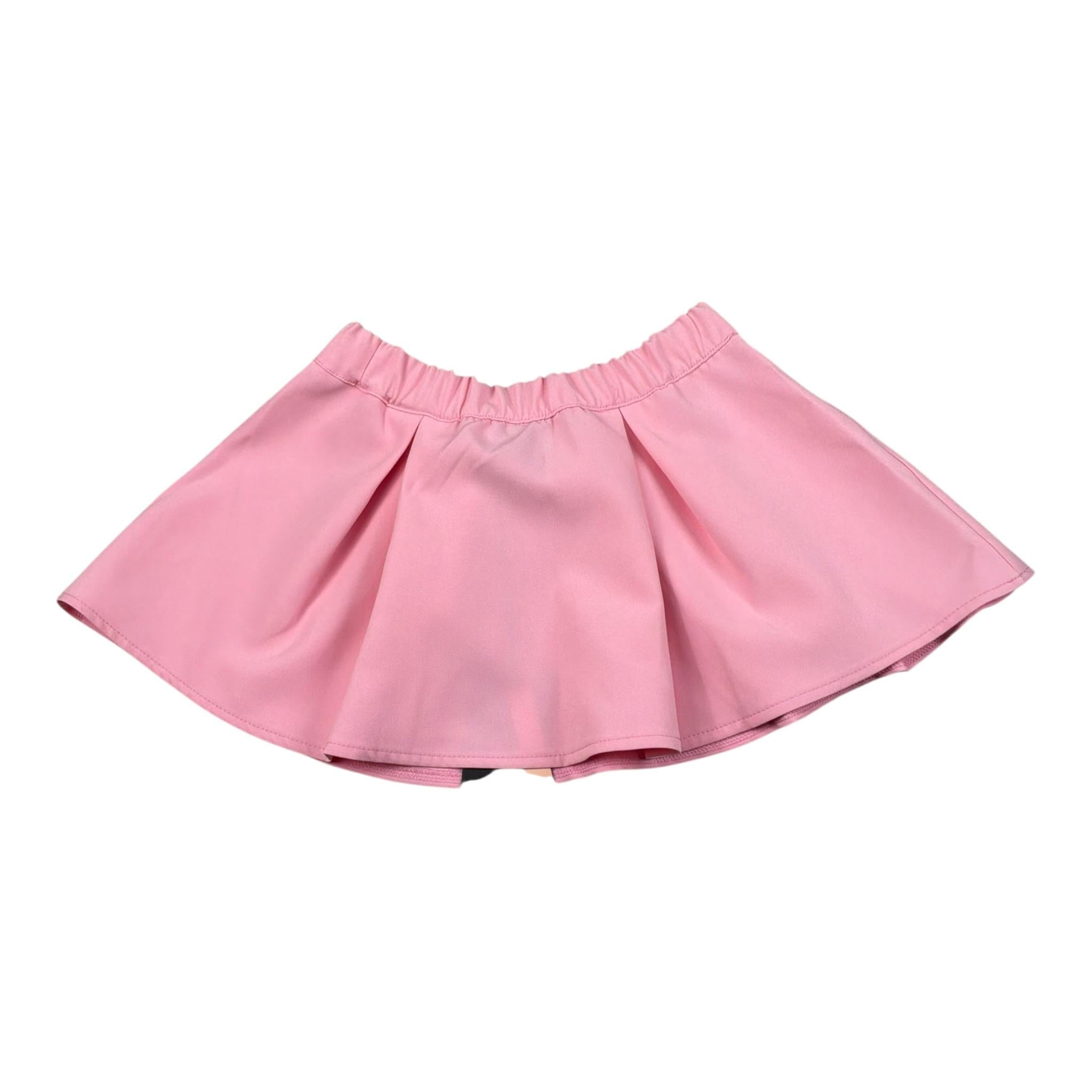 Marc Ellis Gonna Tinta Unita con Fiocco per Bambina JMNSK01425 ROSA MARC ELLIS 