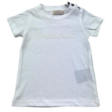 Trussardi T-Shirt Girocollo Tinta Unita con Logo per Neonato TIP26010TS BIANCO TRUSSARDI 