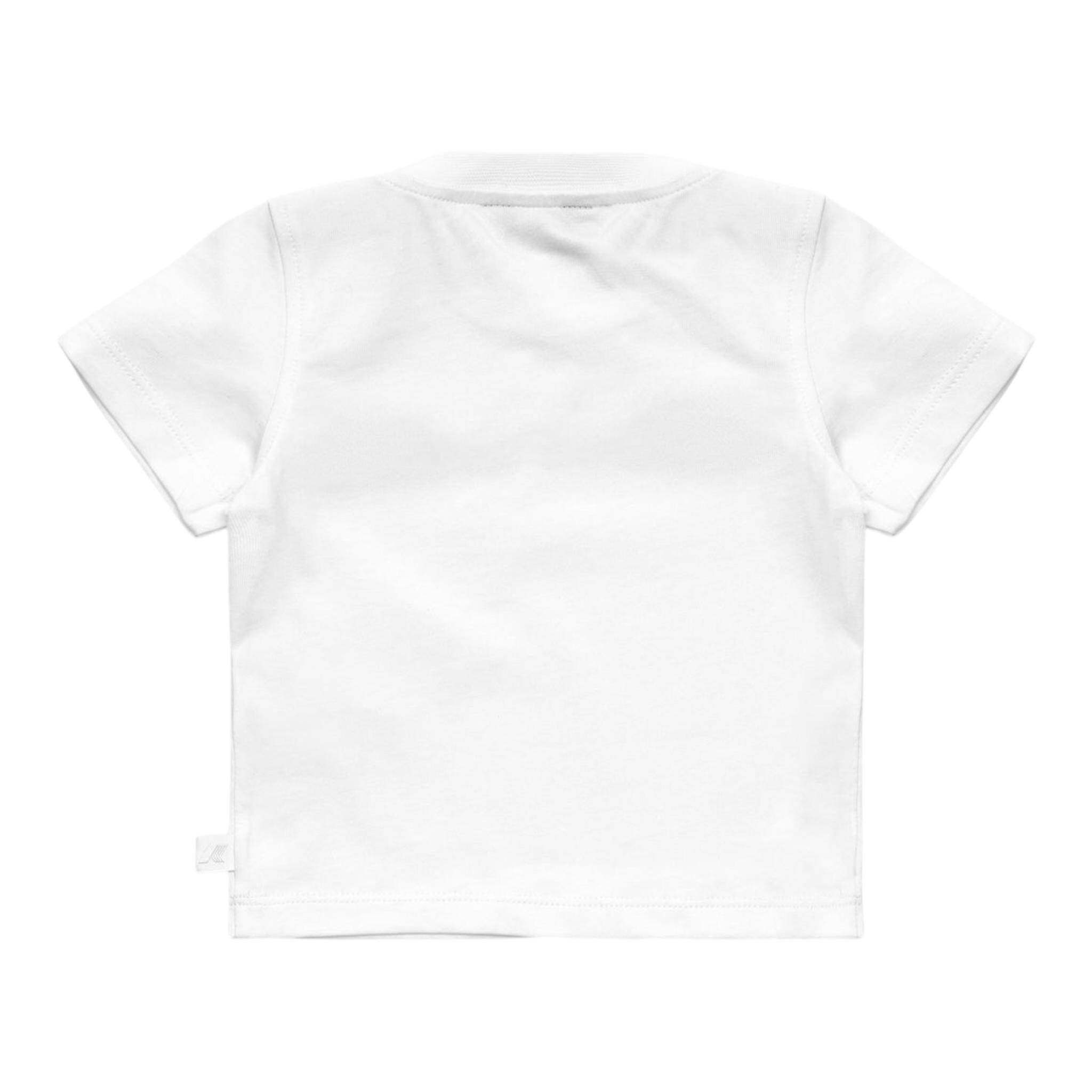 K-Way T-Shirt Girocollo Tinta Unita con Stampa per Neonato K4125MW BIANCO K-WAY 
